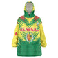 Senegal Rugby Custom Kid Wearable Blanket Hoodie Go Go Go !