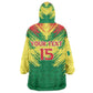 Senegal Rugby Custom Kid Wearable Blanket Hoodie Go Go Go !