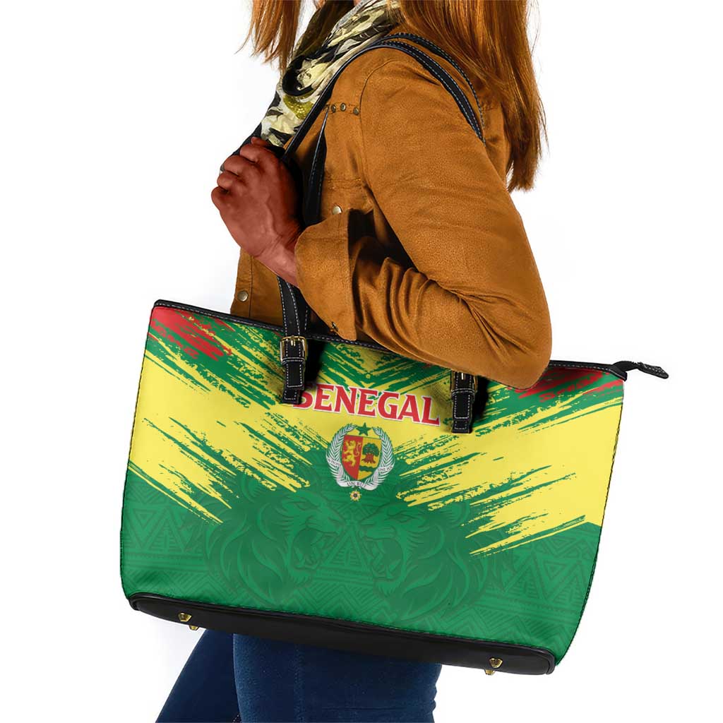 Senegal Rugby Leather Tote Bag Go Go Go !