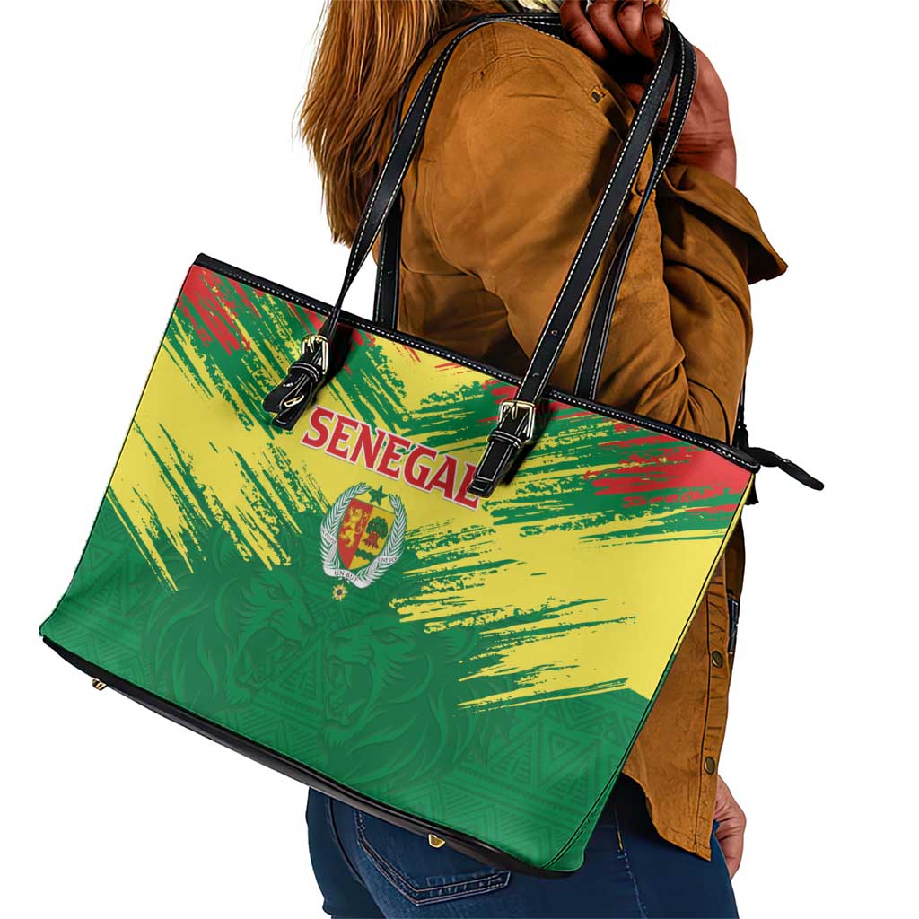 Senegal Rugby Leather Tote Bag Go Go Go !