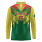 Senegal Rugby Custom Long Sleeve Polo Shirt Go Go Go !
