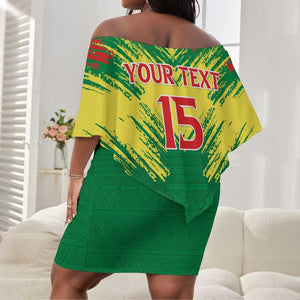 Senegal Rugby Custom Off Shoulder Short Dress Go Go Go !