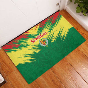 Senegal Rugby Rubber Doormat Go Go Go !