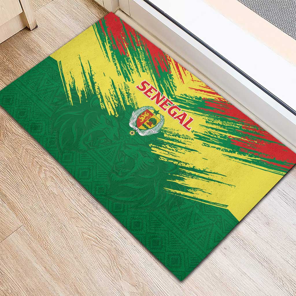 Senegal Rugby Rubber Doormat Go Go Go !