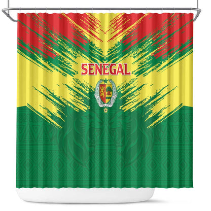 Senegal Rugby Shower Curtain Go Go Go !