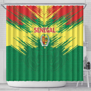 Senegal Rugby Shower Curtain Go Go Go !