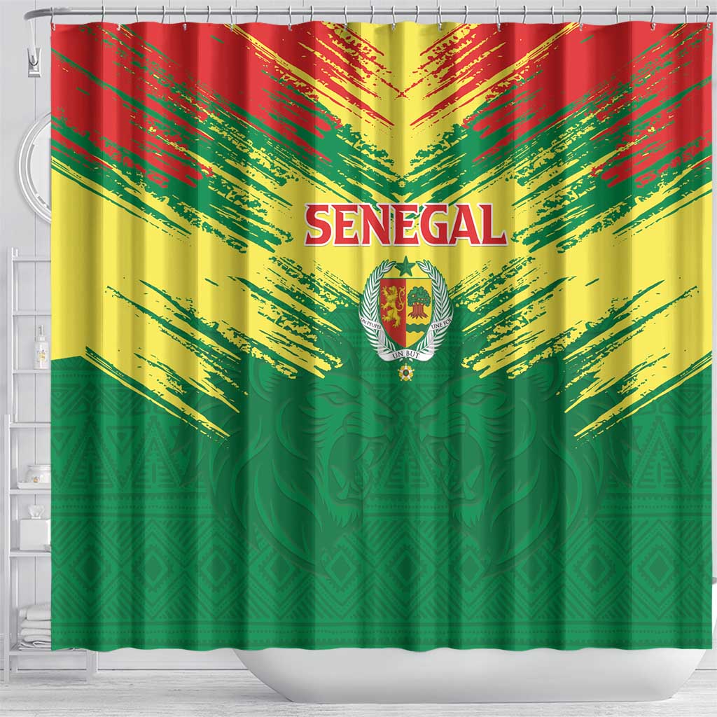 Senegal Rugby Shower Curtain Go Go Go !