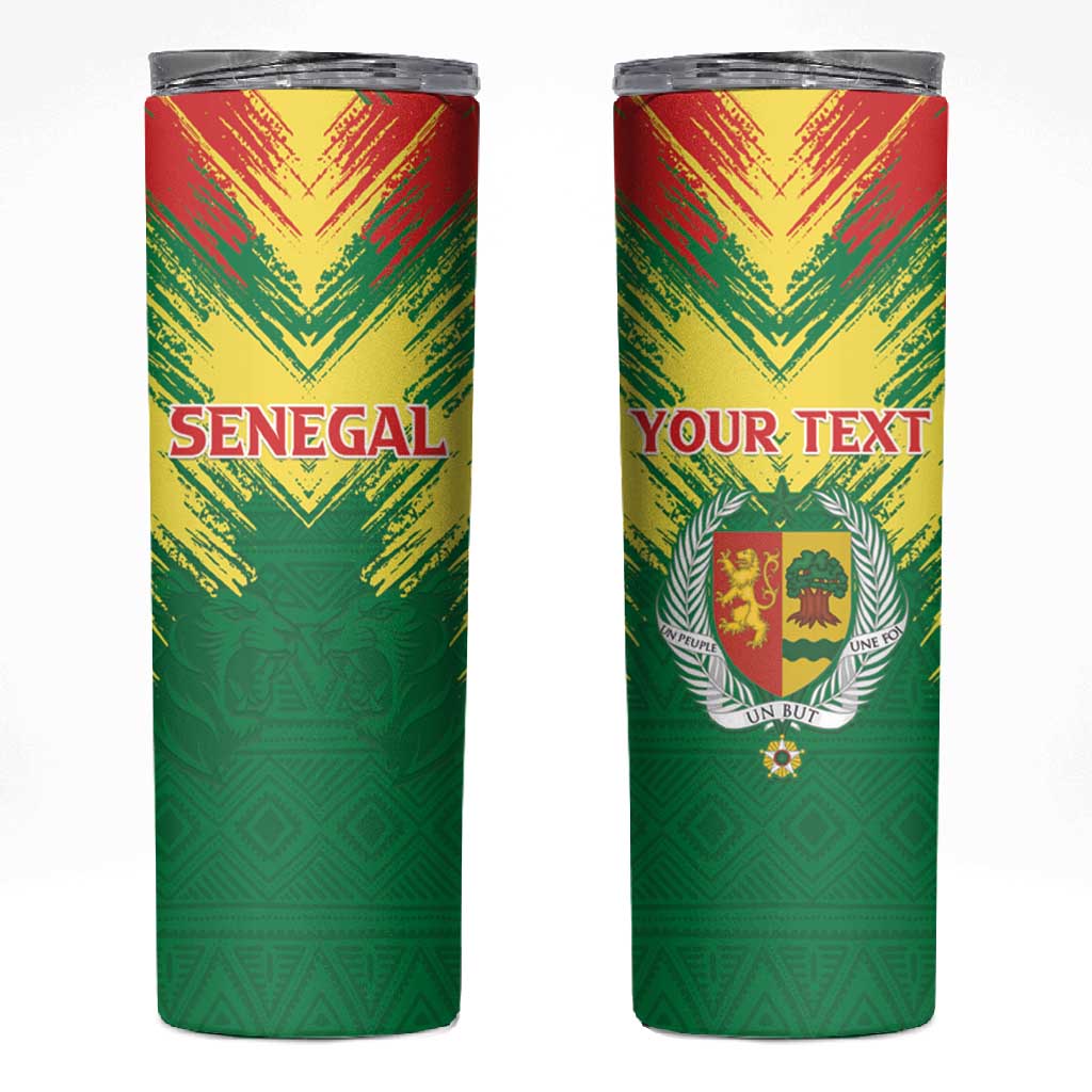 Senegal Rugby Custom Skinny Tumbler Go Go Go !