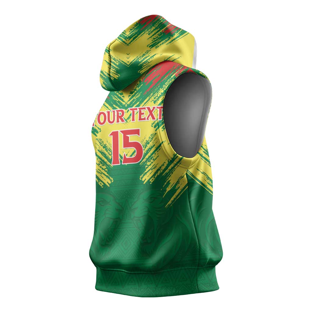 Senegal Rugby Custom Sleeveless Hoodie Go Go Go ! - African Pride