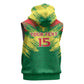 Senegal Rugby Custom Sleeveless Zip Hoodie Go Go Go ! - African Pride