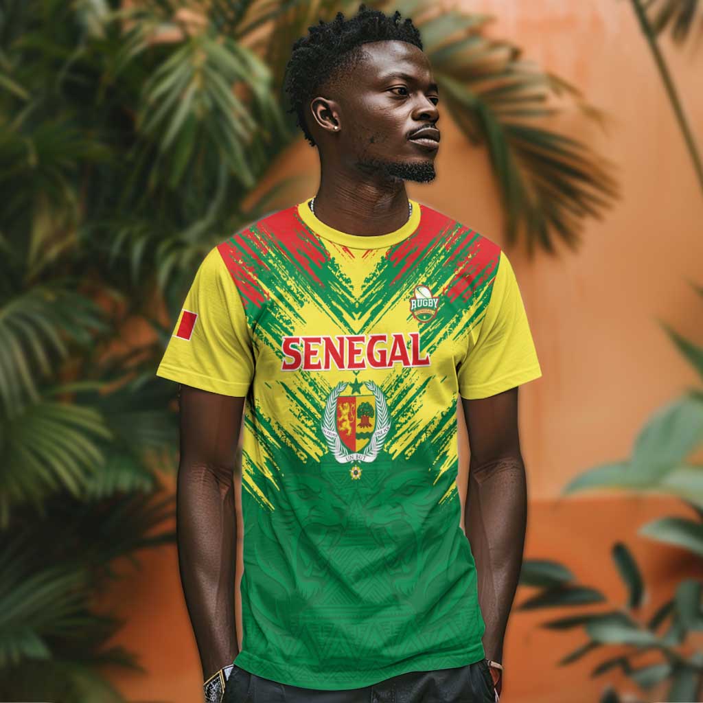 Senegal Rugby Custom T shirt Go Go Go !