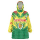 Senegal Rugby Custom Wearable Blanket Hoodie Go Go Go !