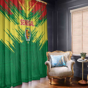 Senegal Rugby Window Curtain Go Go Go !