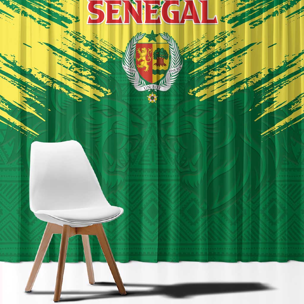 Senegal Rugby Window Curtain Go Go Go !