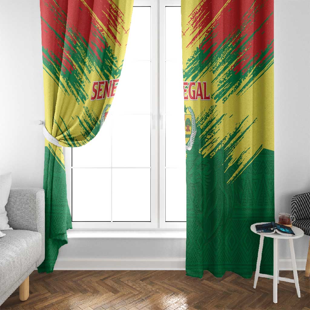 Senegal Rugby Window Curtain Go Go Go !