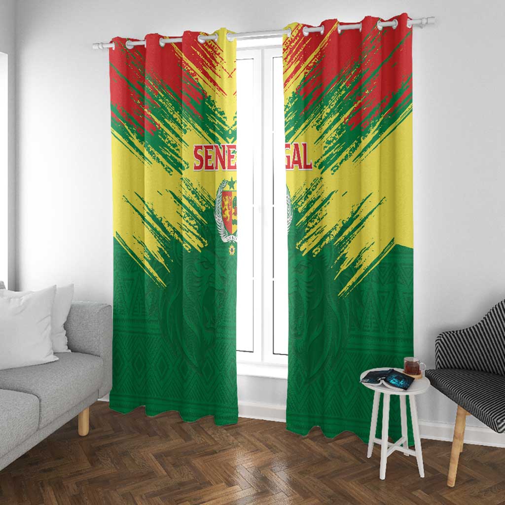 Senegal Rugby Window Curtain Go Go Go !