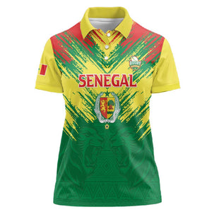 Senegal Rugby Custom Women Polo Shirt Go Go Go !