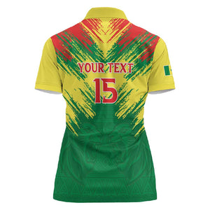 Senegal Rugby Custom Women Polo Shirt Go Go Go !