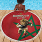 Morocco Rugby Custom Beach Blanket Come On Atlas Lions
