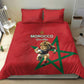 Morocco Rugby Custom Bedding Set Come On Atlas Lions