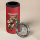 Morocco Rugby Custom 4 in 1 Can Cooler Tumbler Come On Atlas Lions