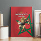 Morocco Rugby Custom Canvas Wall Art Come On Atlas Lions