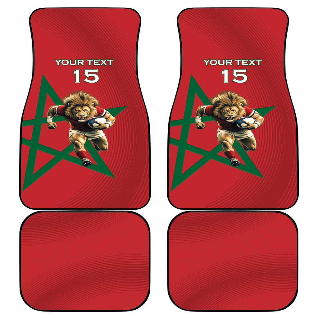 Morocco Rugby Custom Car Mats Come On Atlas Lions