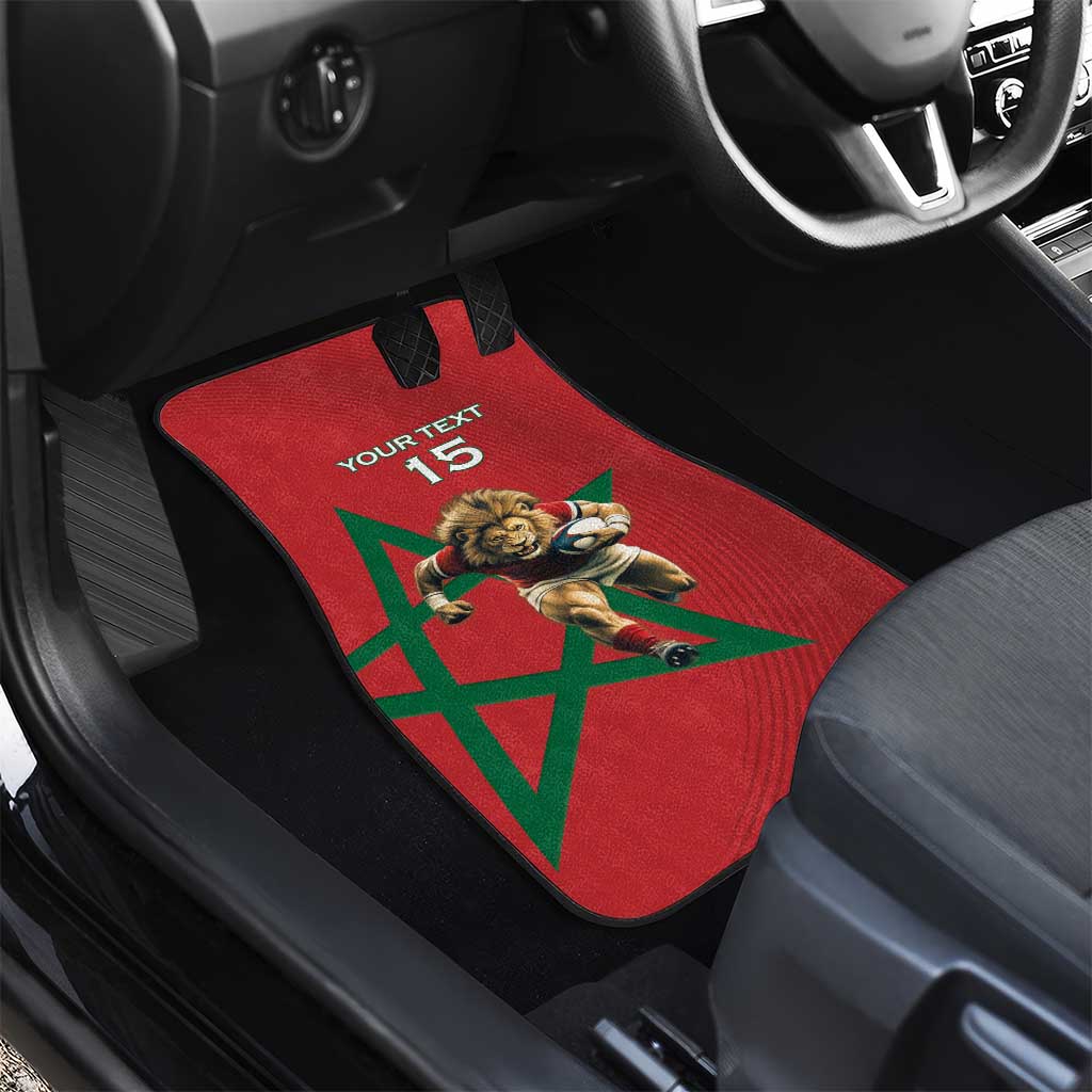 Morocco Rugby Custom Car Mats Come On Atlas Lions
