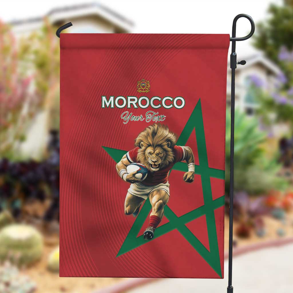Morocco Rugby Custom Garden Flag Come On Atlas Lions
