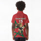 Morocco Rugby Custom Kid Polo Shirt Come On Atlas Lions