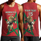 Morocco Rugby Custom Men Tank Top Come On Atlas Lions