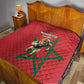 Morocco Rugby Custom Quilt Come On Atlas Lions
