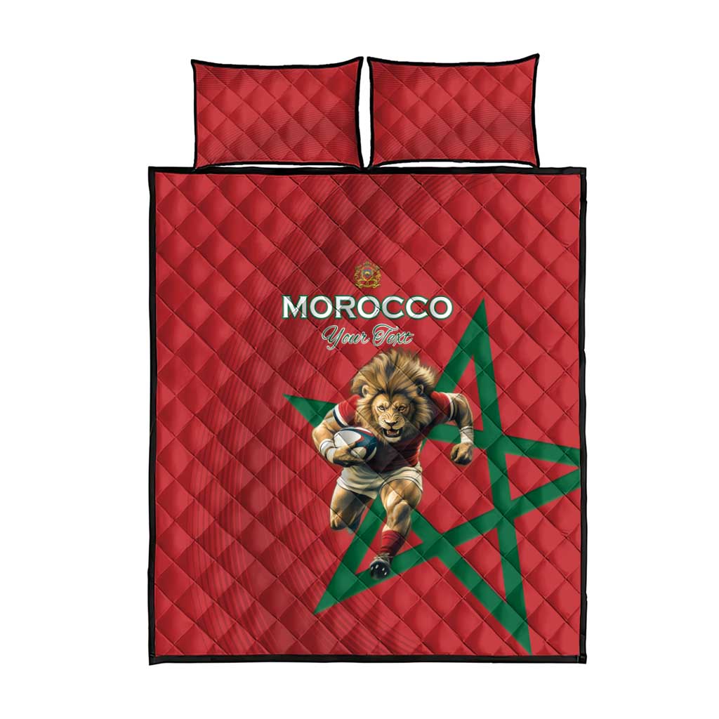 Morocco Rugby Custom Quilt Bed Set Come On Atlas Lions