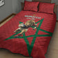 Morocco Rugby Custom Quilt Bed Set Come On Atlas Lions