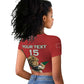 Morocco Rugby Custom Raglan Cropped T shirt Come On Atlas Lions