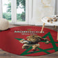 Morocco Rugby Custom Round Carpet Come On Atlas Lions