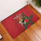 Morocco Rugby Custom Rubber Doormat Come On Atlas Lions