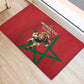 Morocco Rugby Custom Rubber Doormat Come On Atlas Lions