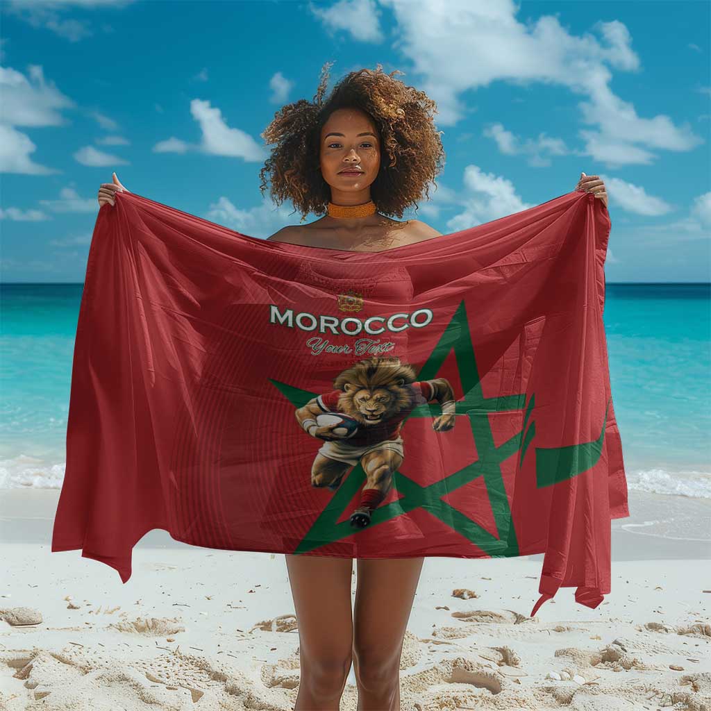 Morocco Rugby Custom Sarong Come On Atlas Lions
