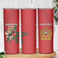 Morocco Rugby Custom Skinny Tumbler Come On Atlas Lions