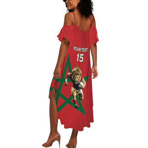 Morocco Rugby Custom Summer Maxi Dress Come On Atlas Lions