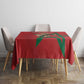 Morocco Rugby Custom Tablecloth Come On Atlas Lions