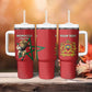 Morocco Rugby Custom Tumbler With Handle Come On Atlas Lions