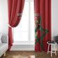 Morocco Rugby Custom Window Curtain Come On Atlas Lions