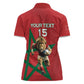 Morocco Rugby Custom Women Polo Shirt Come On Atlas Lions