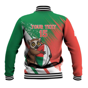 Madagascar Rugby Custom Baseball Jacket Allez Les Makis - African Pride