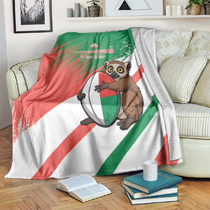 Madagascar Rugby Custom Blanket Allez Les Makis - African Pride