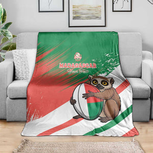 Madagascar Rugby Custom Blanket Allez Les Makis - African Pride