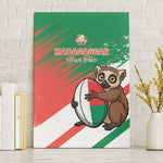 Madagascar Rugby Custom Canvas Wall Art Allez Les Makis - African Pride