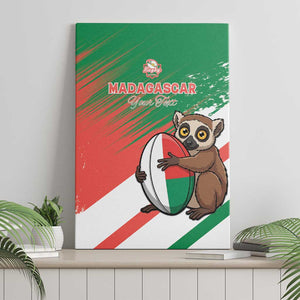 Madagascar Rugby Custom Canvas Wall Art Allez Les Makis - African Pride
